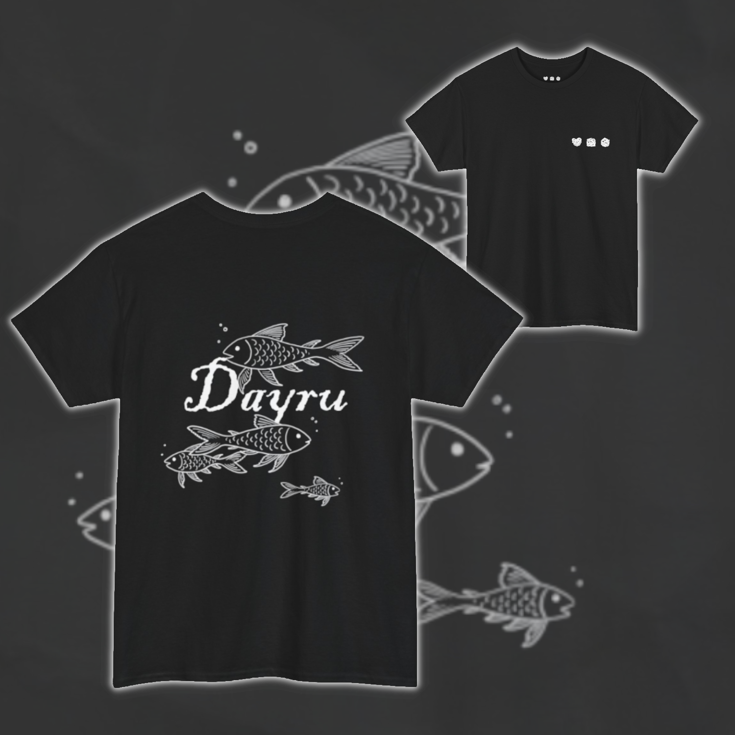T-Shirt Fishies Black